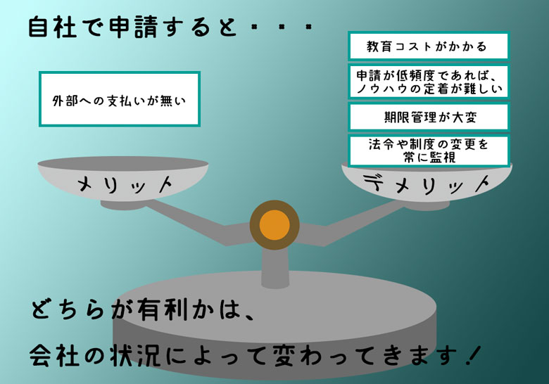 特殊車両の通行許可申請を自社で実施する場合のメリットとデメリット